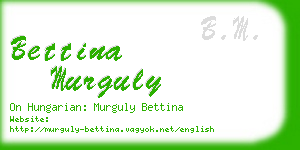 bettina murguly business card